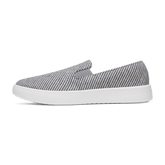 Women's Canvas Cruiser Slip On - Deep Navy Stripes (Blizzard Sole)