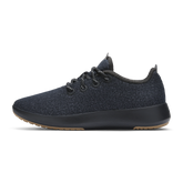 Women's Wool Runner-up Mizzle - Natural Black (Rugged Khaki Sole)