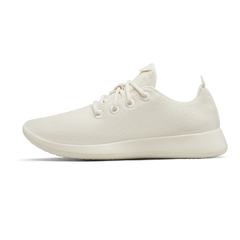 Women's Wool Runner - Natural White (Cream Sole)